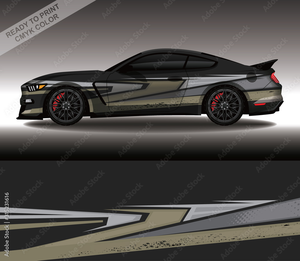 Car wrap decal design vector, custom livery race rally car vehicle sticker and tinting. Car wrap decal design vector, custom livery race rally car vehicle sticker and tinting.