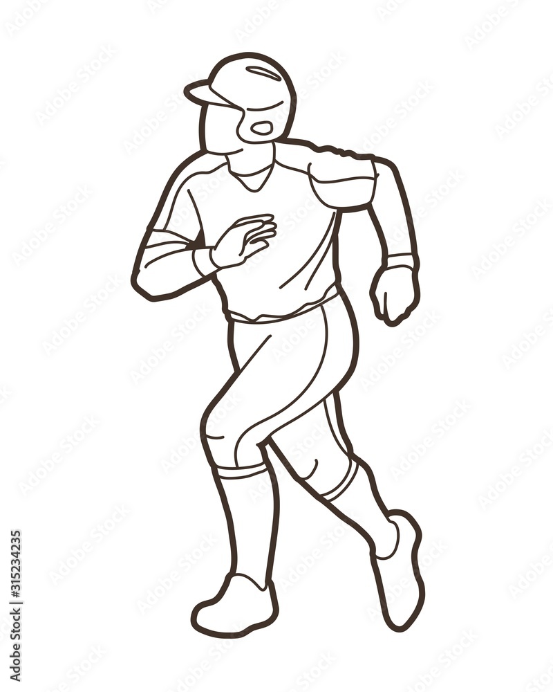Baseball player action cartoon sport graphic vector. Baseball player action cartoon sport graphic vector.