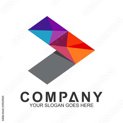 Free Download mosaic arrow logo, fast motion vector, delivery service icon, speed arrow, travel and transportation symbol, media tech logo design, abstract arrow business logo template - GFXLoad