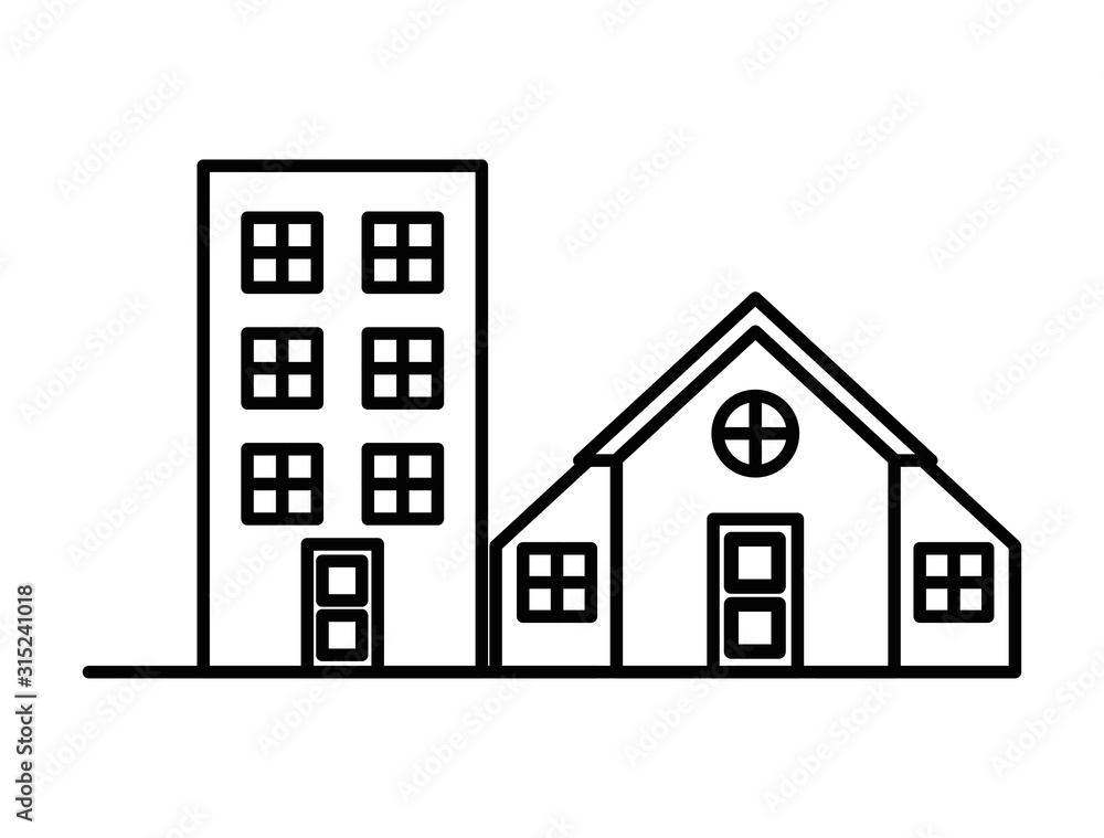 house and building front facades house and building front facades