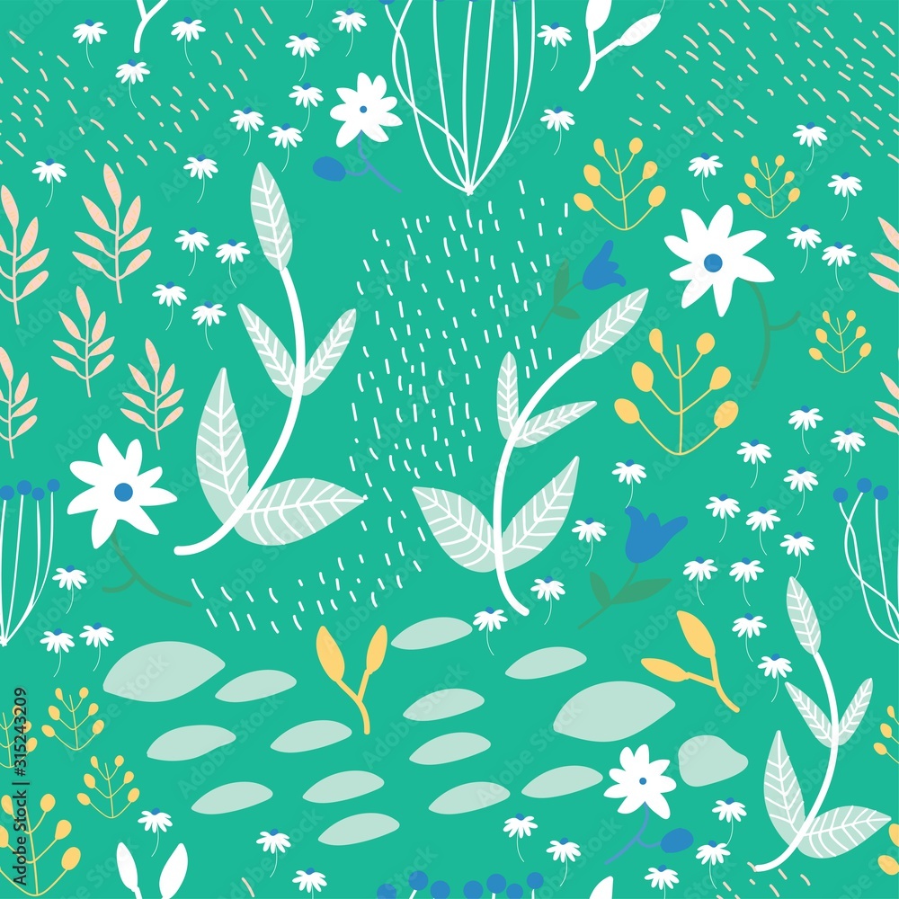 Southwestern desert inspired botanical seamless vector surface pattern design Southwestern desert inspired botanical seamless vector surface pattern design