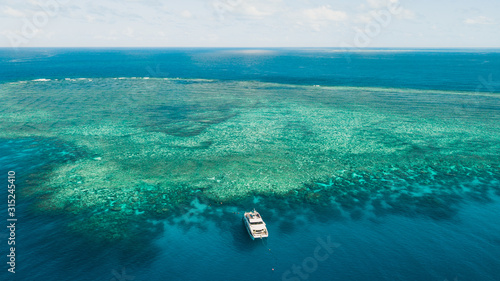 Konstfotografi AUSTRÁLIA, Grande Barreira de Corais - drone da grande barreira de corais no nor