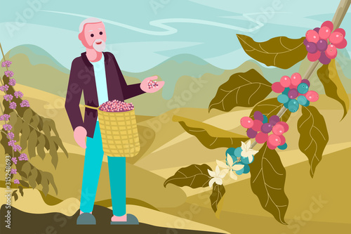 Male coffee farmer