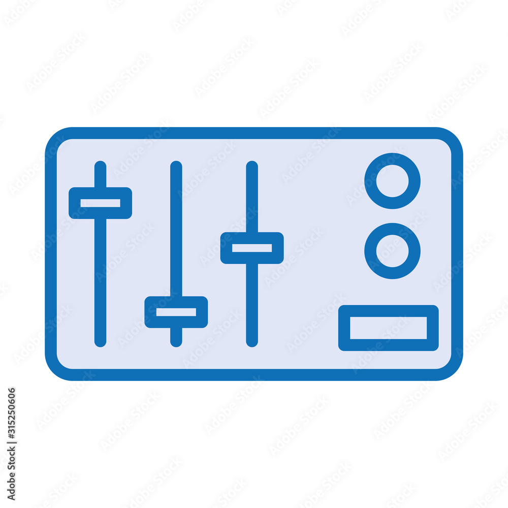 control panel audio isolated icon control panel audio isolated icon