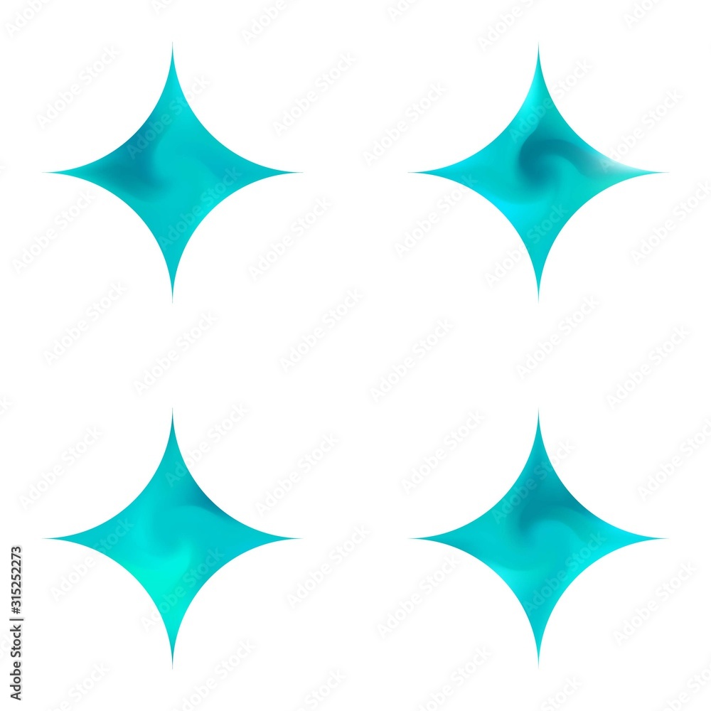 Fototapeta premium Set of diamond-shaped modern backgrounds.