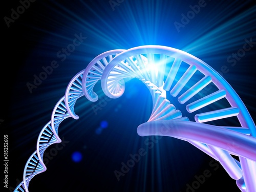 DNA molecule, computer artwork
