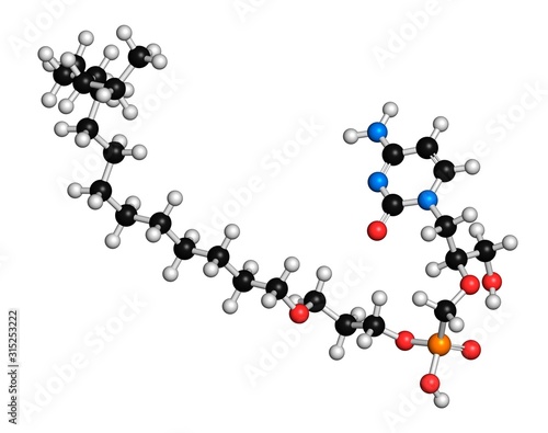 Brincidofovir antiviral drug molecule photo