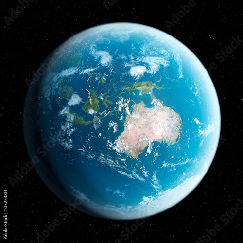 Planet earth, illustration
