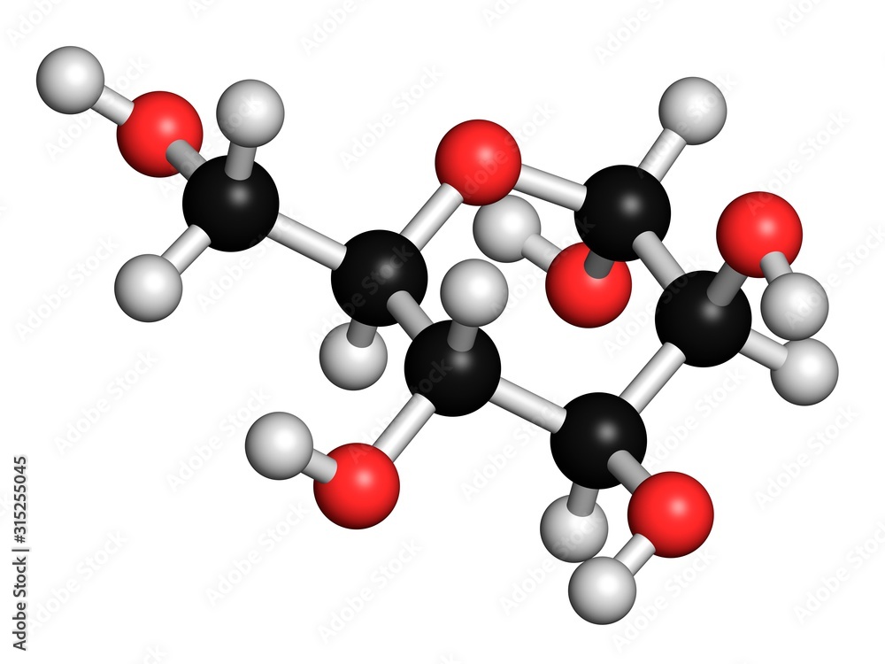 Mannose sugar molecule Mannose sugar molecule