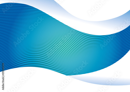 waves background, geometric figures on white background
