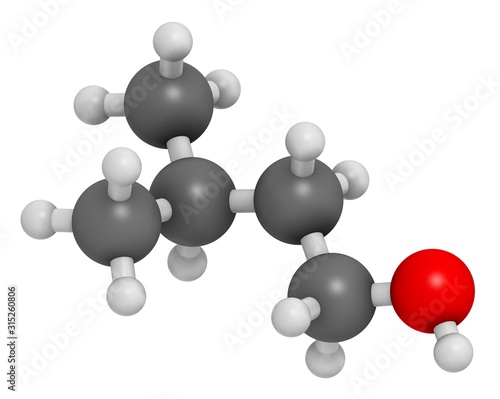 Isoamyl alcohol molecule