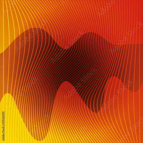 waves background, geometric figures on white background