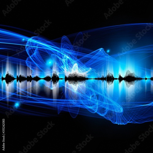 Abstract sound waves