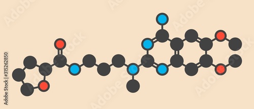 Alfuzosin BPH drug molecule
