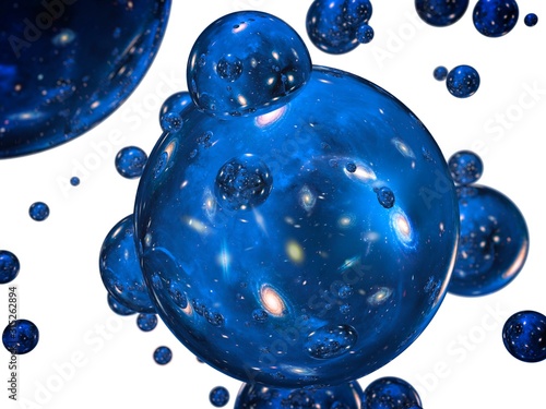 Conceptual image of bubble universes photo