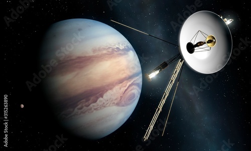 Voyager II Probe Passes Jupiter photo
