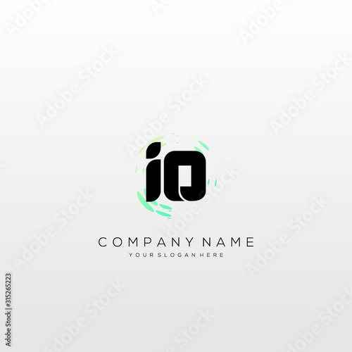 IO Letter Multiply Colorful Logo Designs vector