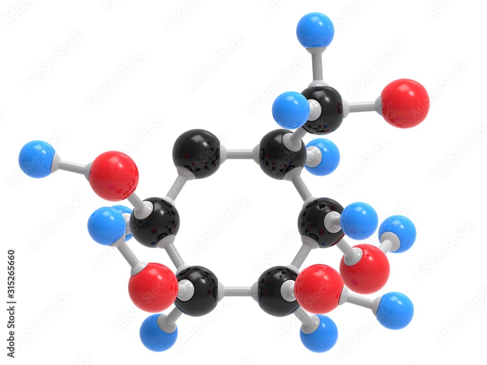 Glucose sugar molecule Glucose sugar molecule