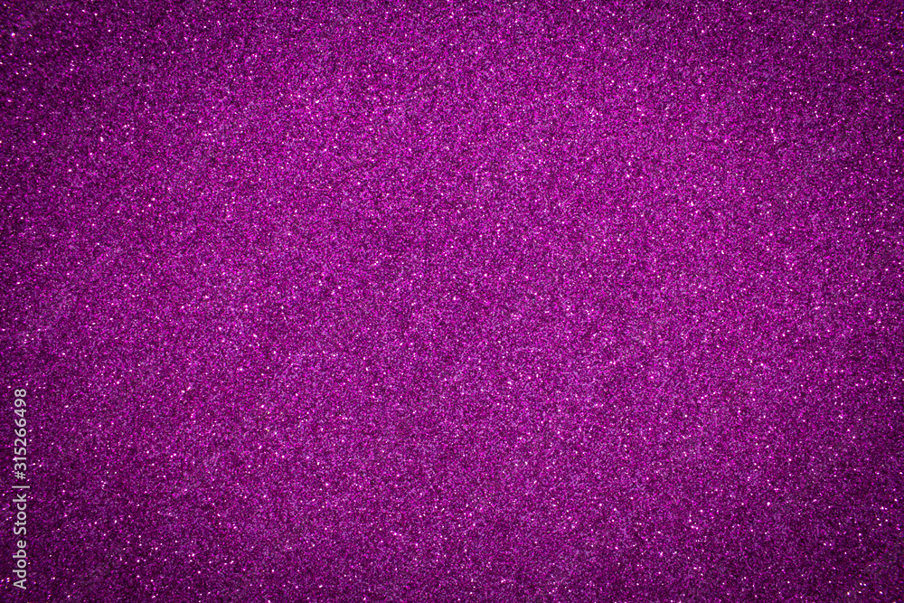 Shiny background glitter with purple texture. Purple colour background with glitter effect.