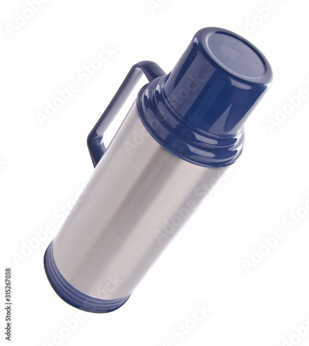 Wallpaper Mural Thermo or Thermo flask from stainless steel on background new. Torontodigital.ca