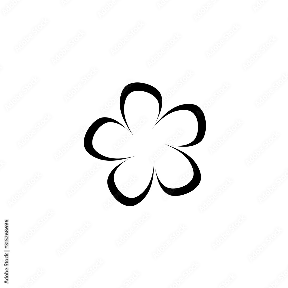 Beauty plumeria icon flowers design illustration Beauty plumeria icon flowers design illustration