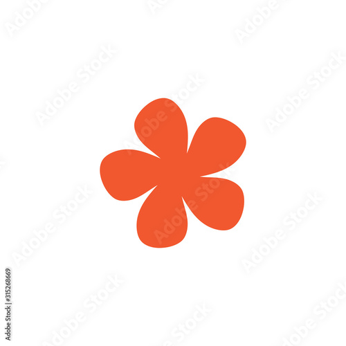 Beauty plumeria icon flowers design illustration
