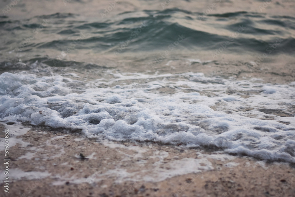 Fototapeta premium waves on beach