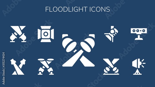 floodlight icon set