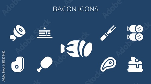 bacon icon set