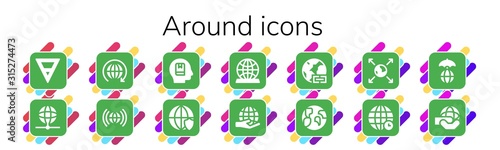 around icon set