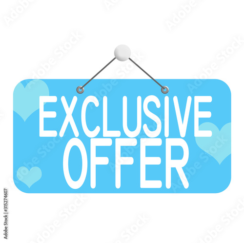 EXCLUSIVE OFFER - PROMOTION LABEL - ADVERTISEMENT