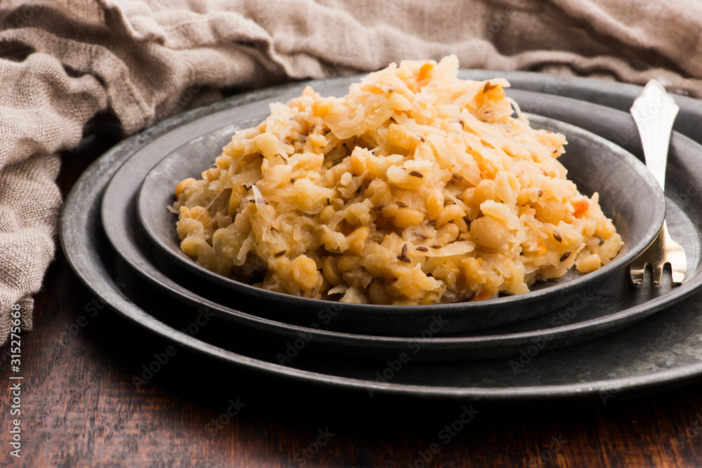 Traditional polish peas with cabbage Traditional polish peas with cabbage