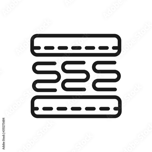 mattress comfortable soft section springs linear design