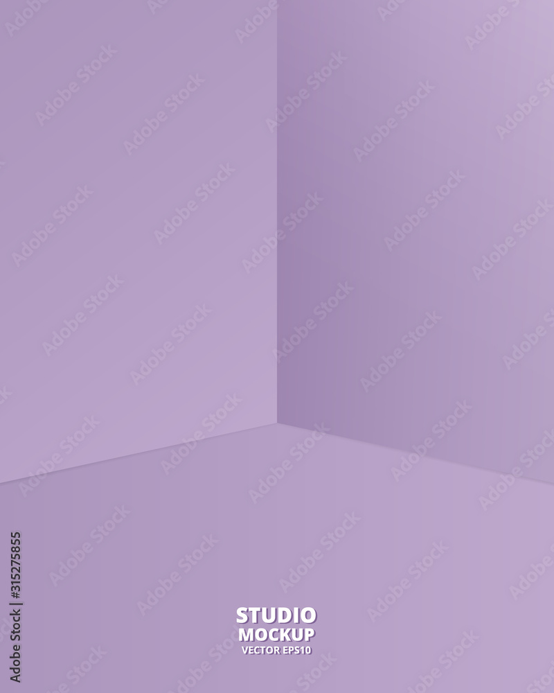 Empty studio room background. Template for product display with copy space. Modern minimal concept. Vector illustration. Empty studio room background. Template for product display with copy space. Modern minimal concept. Vector illustration.