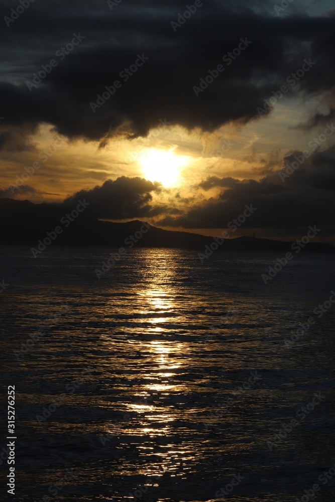 Sunrise at the beach of Mabini Batangas Philippines Sunrise at the beach of Mabini Batangas Philippines