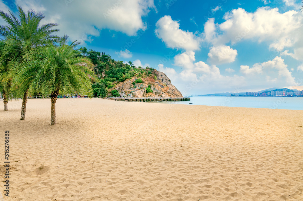 Beach in Gulangyu Island, Xiamen province, China