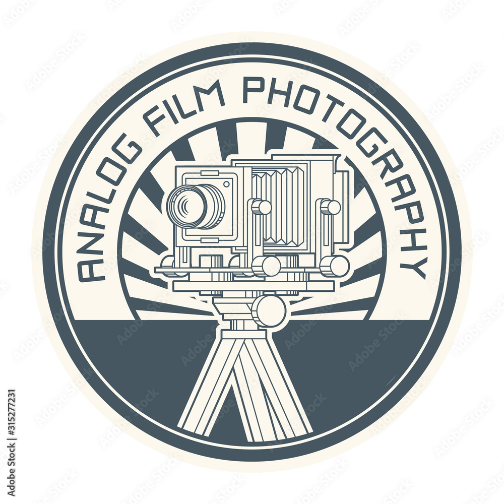 Analog Film Photography stamp - obrazy, fototapety, plakaty 