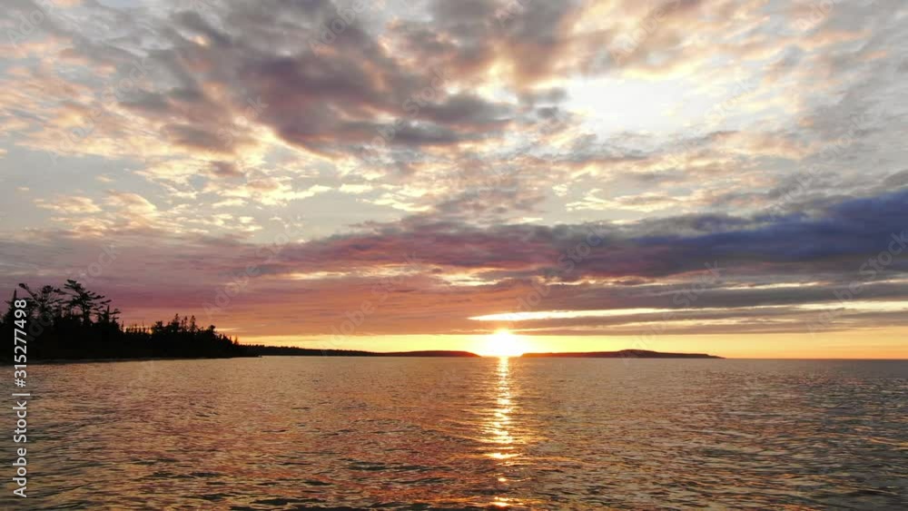 Weekend trip to Bois Blanc Island next to Mackinac Island with Warm Summer Sunset Weekend trip to Bois Blanc Island next to Mackinac Island with Warm Summer Sunset