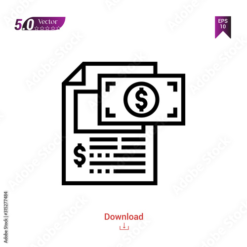 Outline fraudulent icon. fraudulent icon vector isolated on white background. Graphic design, material-design, corruption-elements icons mobile application, logo, user interface. EPS 10 format vector