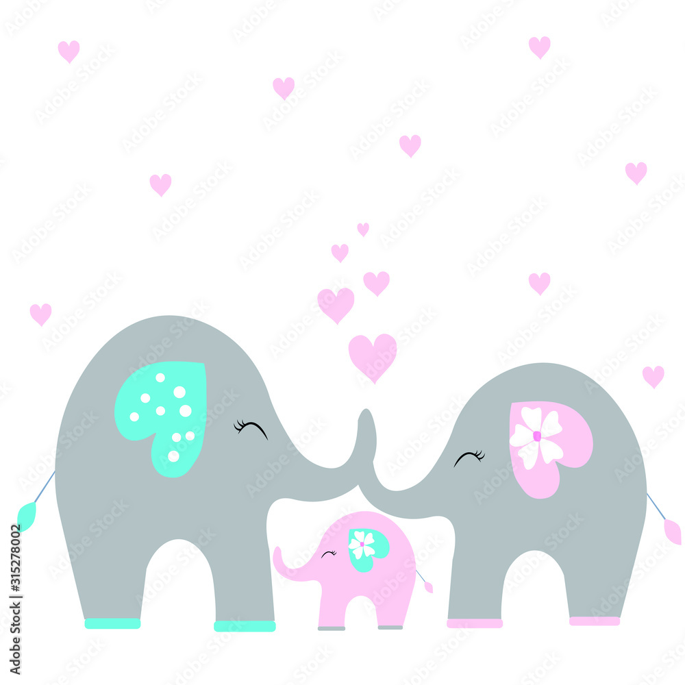 cute elephant family cute elephant family