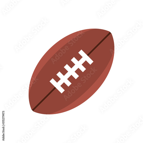 rugby ball sport australia icon on white background