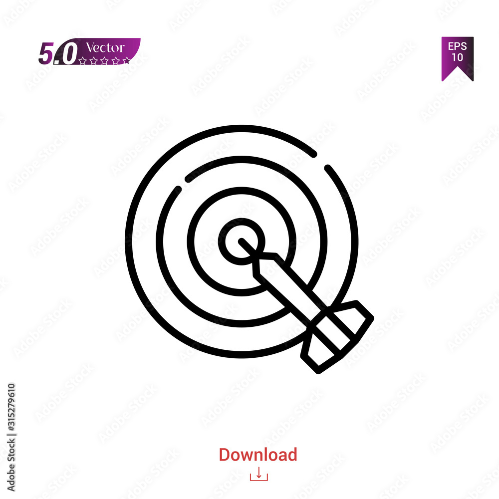 Outline dart icon. dart icon vector isolated on white background. Graphic design, material-design icons, mobile application, logo, user interface. UI / UX design, EPS 10 format vector Outline dart icon. dart icon vector isolated on white background. Graphic design, material-design icons, mobile application, logo, user interface. UI / UX design, EPS 10 format vector