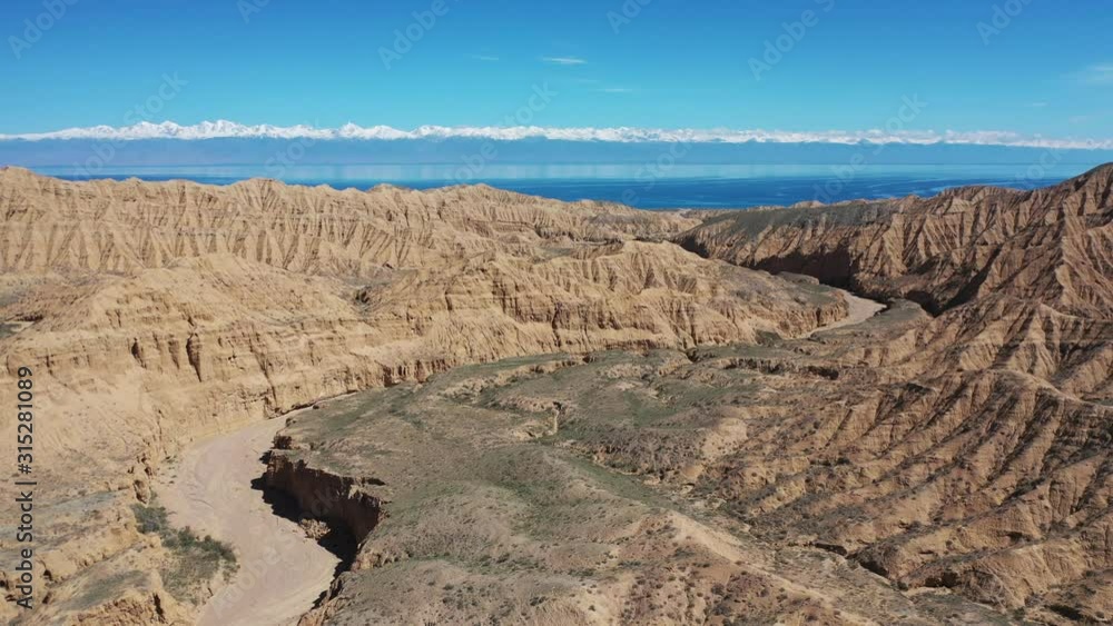 Wild beach on the shore of lake Issyk Kul 1607 m. Wild beach on the shore of lake Issyk Kul 1607 m.