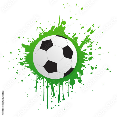 Football paint splattered illustration