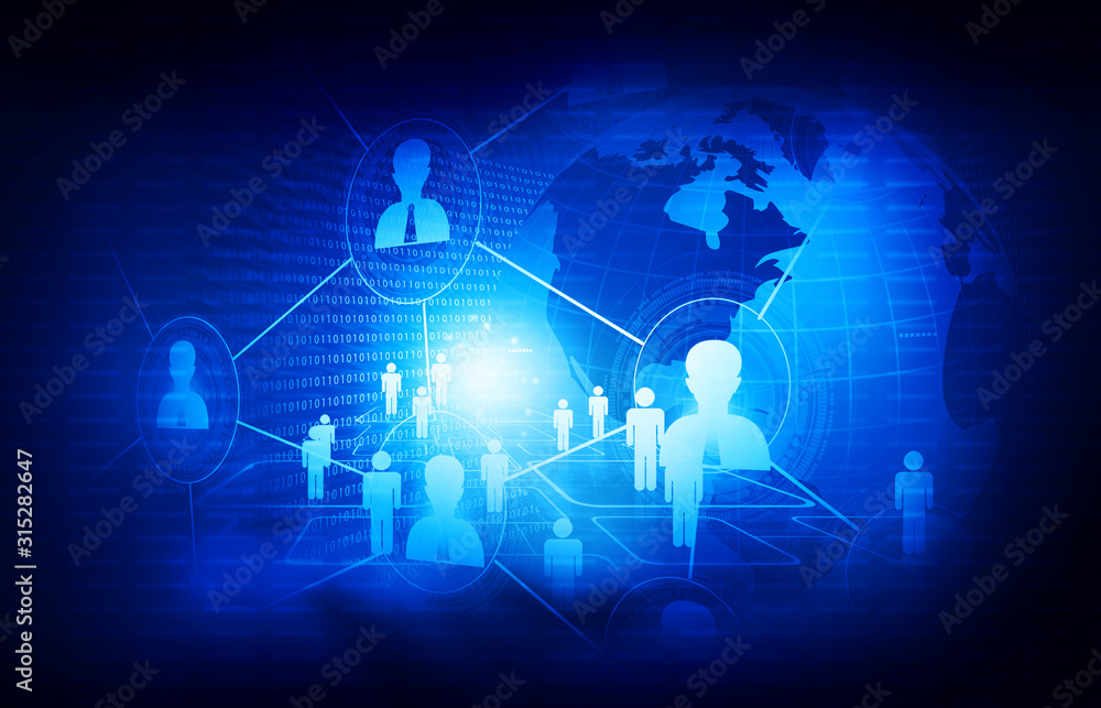 Concept of global business Network, internet communication. Digital illustration. Concept of global business Network, internet communication. Digital illustration.