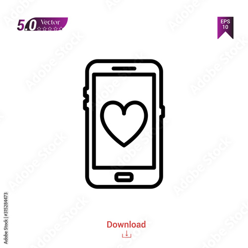 Outline heart icon. heart icon vector isolated on white background. Graphic design, material-design, healthcare icons, mobile application, logo, user interface. EPS 10 format vector