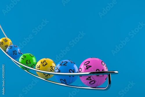 Lottery balls photo