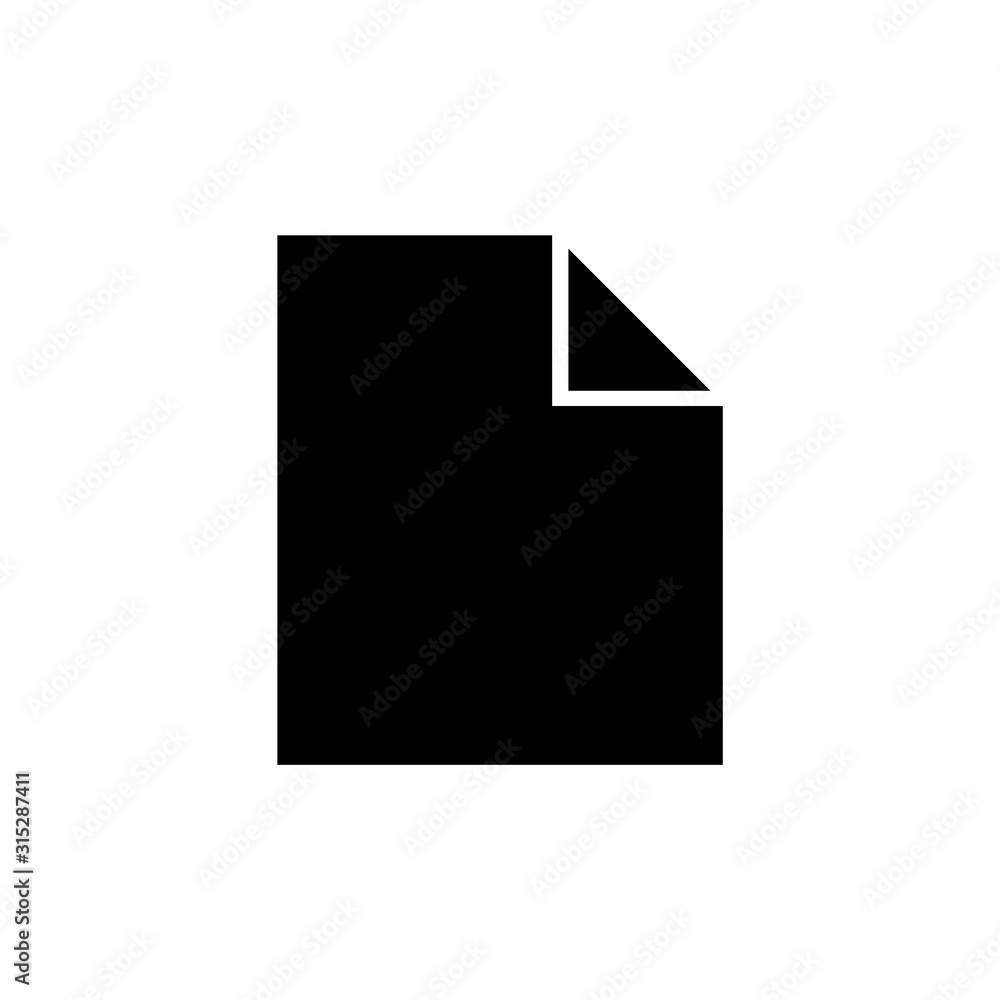 the document icon. vector illustration the document icon. vector illustration