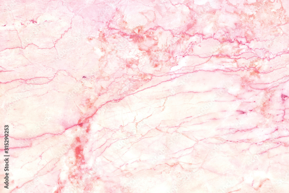 Pink marble texture background with high resolution, counter top view of natural tiles stone in seamless glitter pattern and luxurious.