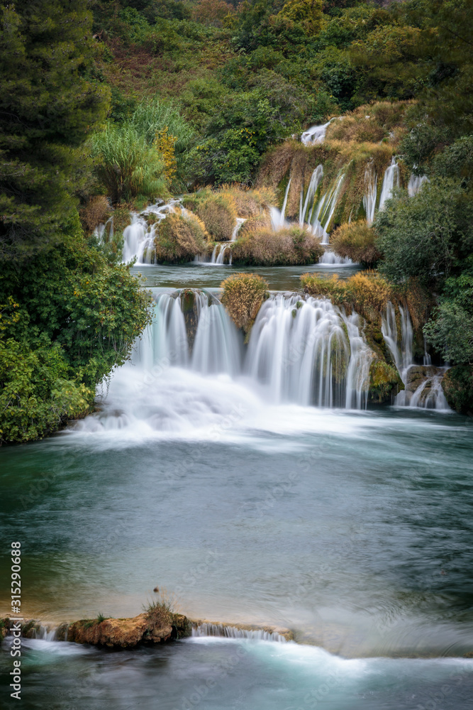 Obraz premium Krka Plitvice National Park - Cascade - Croatie